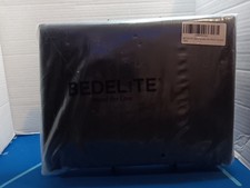 BEDELITE Queen Satin Sheet Sets 100 Polyester Satin 90x102 in Black