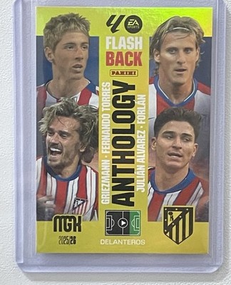 2025/26 Panini Torres Forlán Griezman Alvarez At.Madrid MGK Flash Back 434 NM