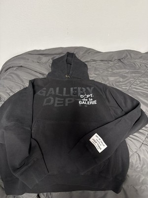 Gallery Dept. Black Cotton Hoodie Medium Art On Display Josué Thomas Logo Patch