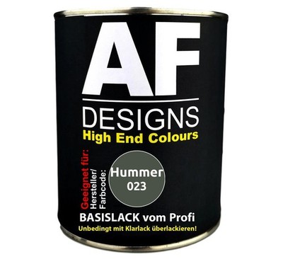250ML Autolack für Hummer 023 Verde Capri Metallic Basislack spritzfertig