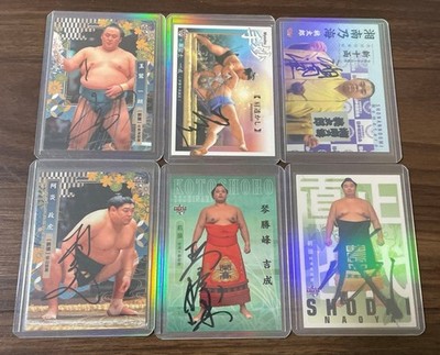 Sumo card handwritten autograph card Tamawashi Midorifuji Shonannoumi Abi