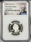 1993-S 25c Washington 90% Silver Quarter NGC PF70 PR70 UCAM PROOF US Coin