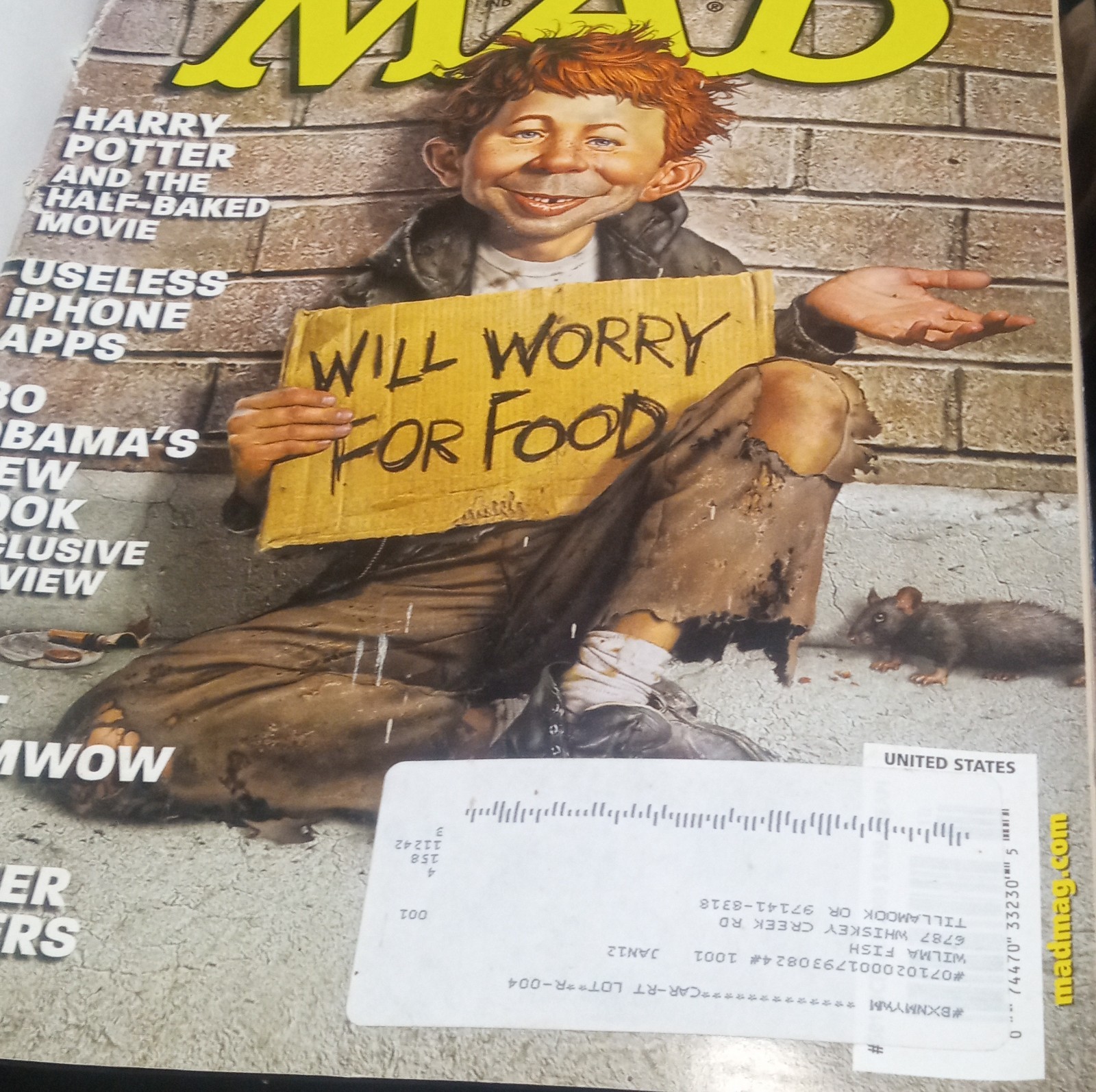 MAD Magazine September 2010 Issue #494 English Humor & Satire Parody Cover