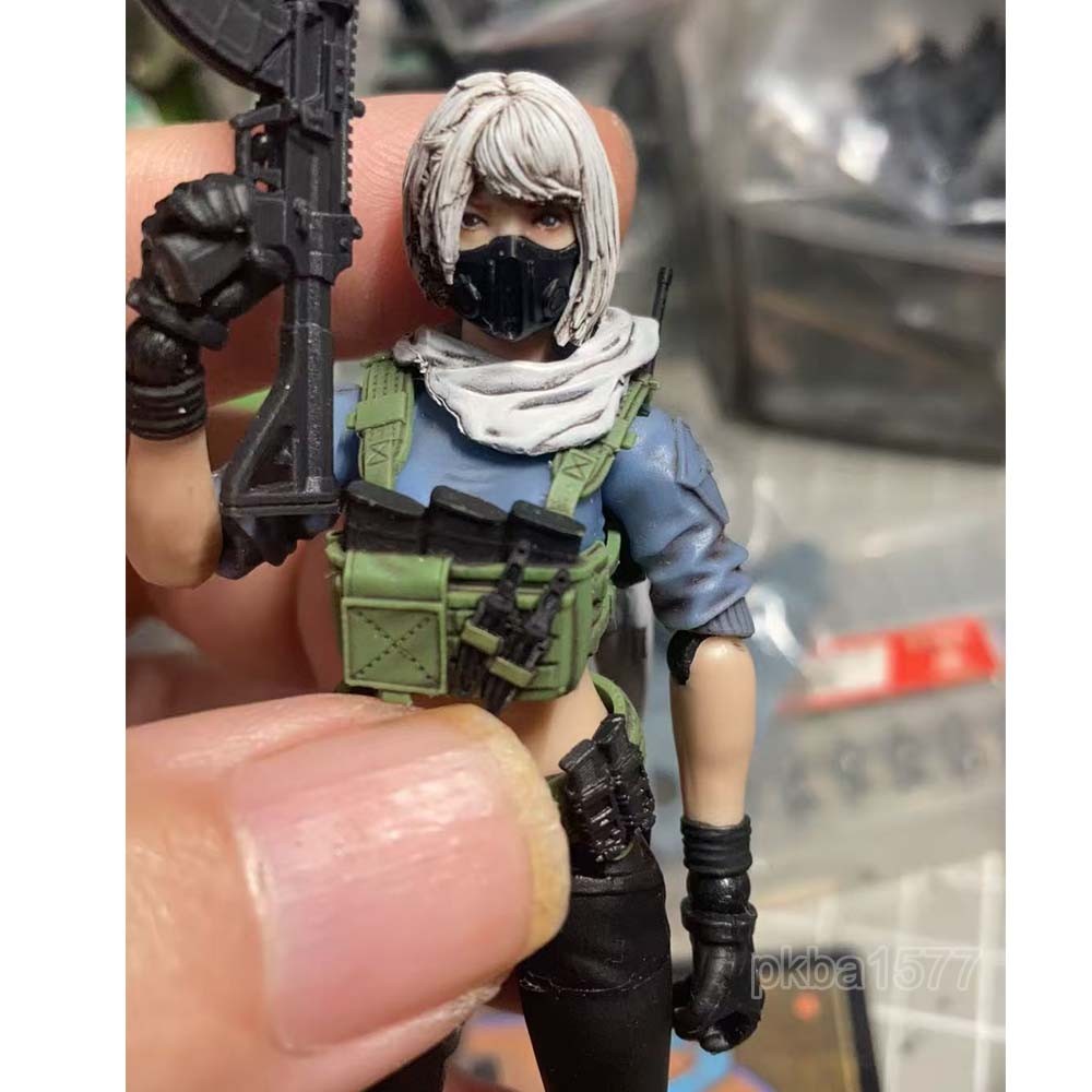 Pre-sale Painted 1/18 Scale 3.75" Female Soldier Action Figure Toy Xmas Gift