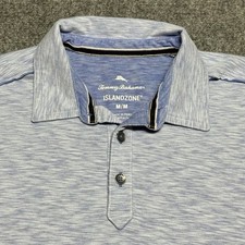 Tommy Bahama Polo Shirt Mens M Blue Island Zone Supima Cotton Sailfish