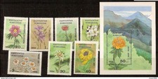 KYRGYZSTAN, flowers, 1994, Mi.# 29 &ndash; 36, MNH **.