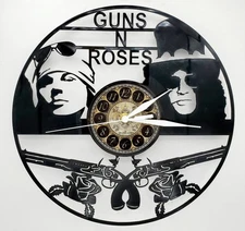 GUNS N' ROSES | Vinyl Record Clock | Music Gift | FREE SHIPPING