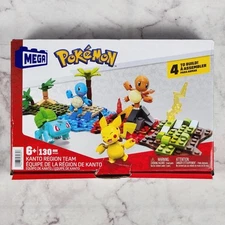 MEGA Pokémon Building Toy Kit Kanto Region Team With 4 Figures (130 Pieces)
