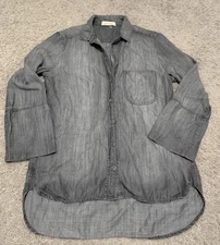 Bella Dahl Womens Button Down Long Sleeve Top XS
