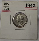 1942 Uncirculated Silver Mercury Dime