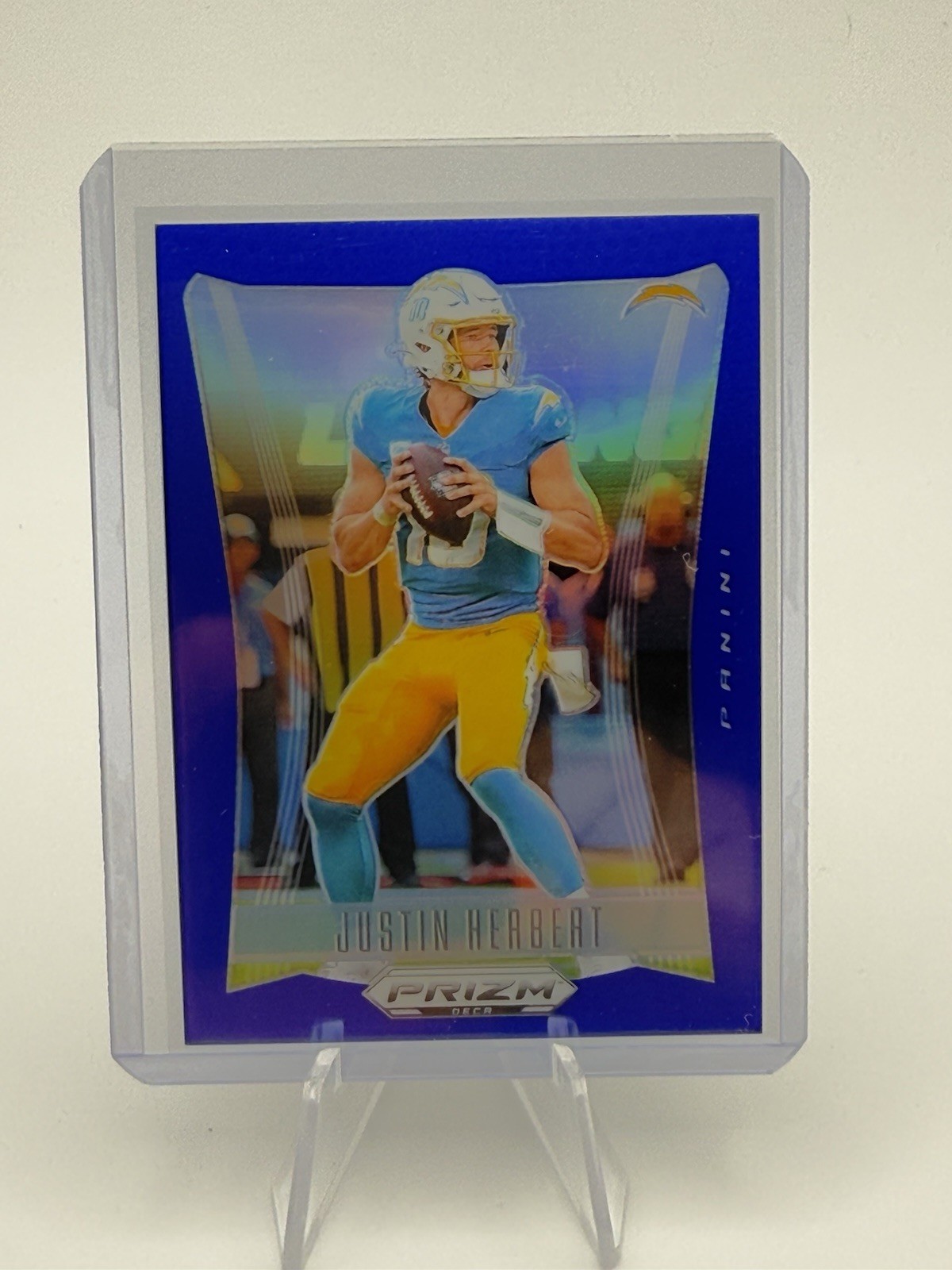 2024 Prizm Deca Justin Herbert Blue # /149 Chargers