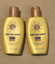 Avon Sun-So-Soft Self Tanning Lotion Medium/Dark 4.2 FL Oz New Old Stock 2002