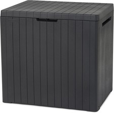 KETER XL LARGE STORAGE SHED GARDEN OUTSIDE BOX BIN TOOL STORE LOCKABLE