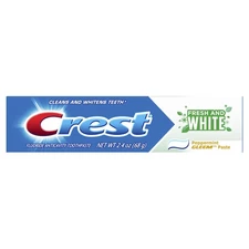 Crest Fresh White Toothpaste 24 Ounce Strengthens Teeth Prevents Cavities