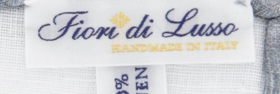 Fiori Di Lusso White Solid Linen Blend Pocket Square - 12 3/8" x 12 3/8" (844) - Image 4 of 4