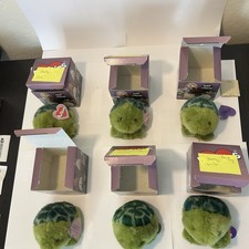 Puffkins BOXED Shelley Set of 6 1/6  6/6   Hang Tags   Dark Tag Variants