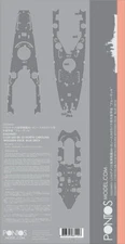 Pontos Model 1/350 USS BB-55 North Carolina Wooden Deck Set for Trumpeter