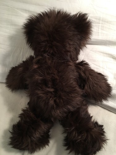 16" Authentic Huacaya Dark Brown Teddy Bear NEW WITH TAGS - (FREE SHIPPING!!!) - Picture 8 of 12