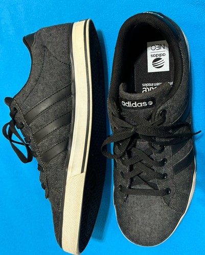 Adidas Daily 2.0 Sneakers Men's 11.5 Gray DB0284 Denim Low Top Lace Up Lifestyle - Picture 5 of 8