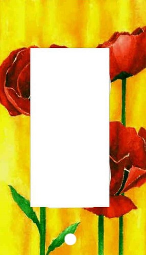 POPPIES ON YELLOW FLORAL HOME WALL DECOR LIGHT SWITCH PLATES OR OUTLETS - Picture 5 of 31