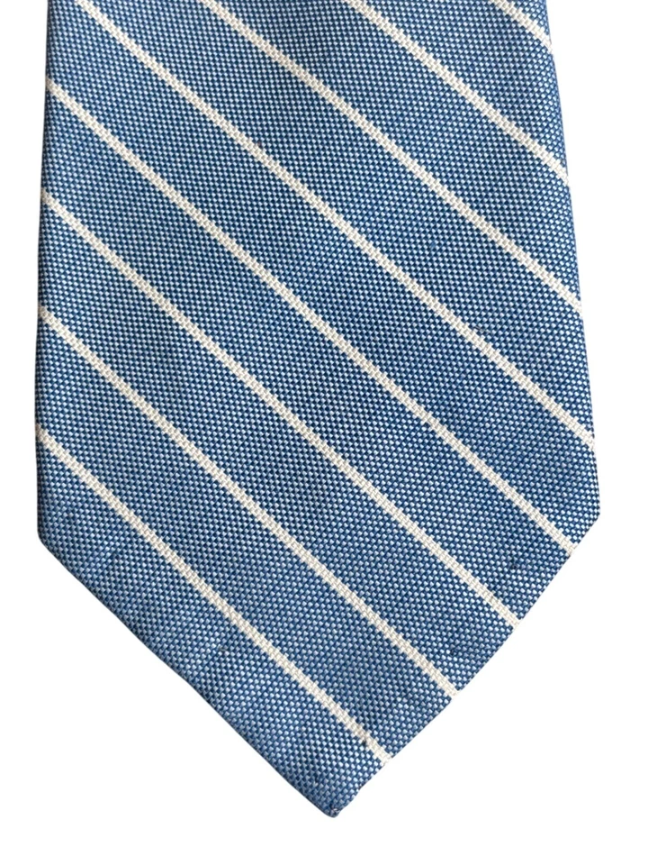 Corbata Jack Spade Warren Street Nueva York a Rayas Oxford Tela Hecha a Mano EE. UU. NUEVA SIN ETIQUETAS Foto 4 de 4