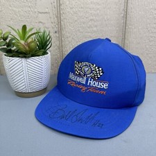 Vintage Nascar Maxwell House Racing Team Snapback Hat Signed Cap MADE IN USA