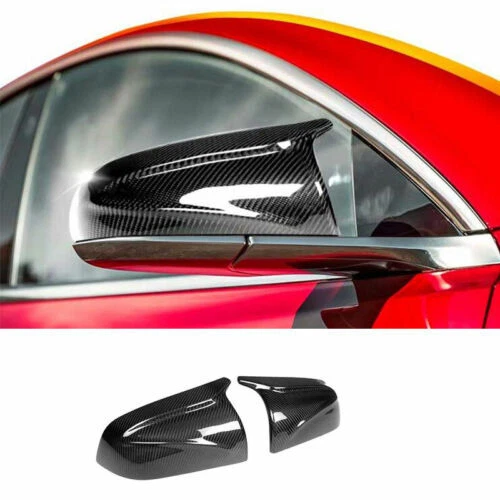 2PCS Real Carbon Fiber Side Mirror Cover Caps For Tesla Model 3 2017-2023 22 21