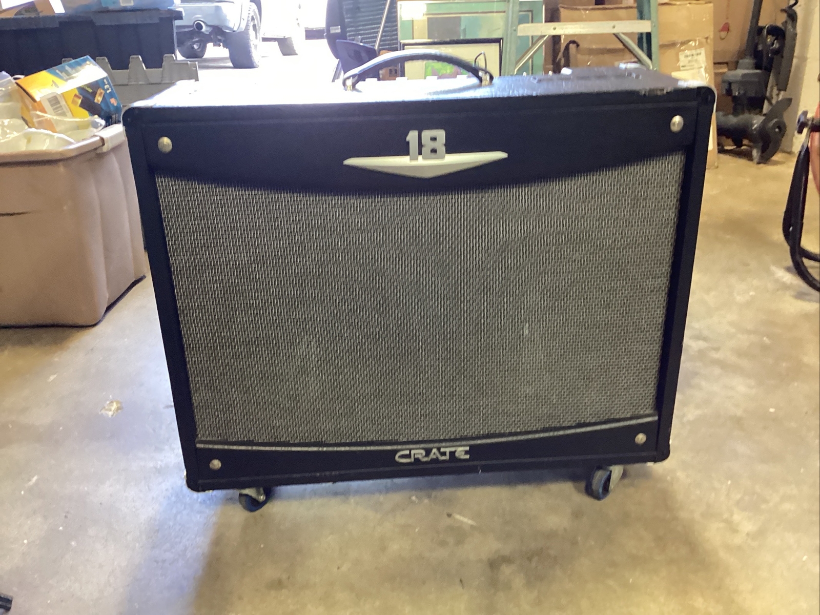 CRATE V18 1x12” GUITAR COMBO AMPLIFIER AMP WHEELS TESTED MUSIC GUITAR