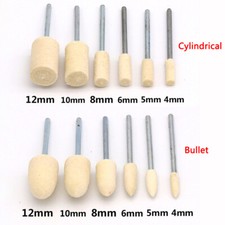 2.35mm/3mm Wool Felt Polishing Wheel Buffing Pad Mandrel For Dremel Rotary Tool