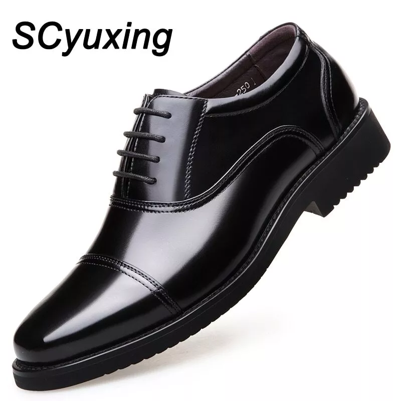 Zapatos Cuero Partido Para Hombre Suela De Moda Negocios De Lujo | eBay