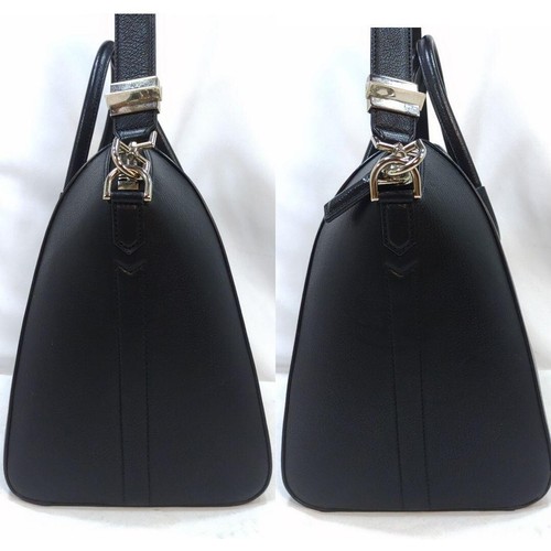 Givenchy Antigona Medium Leather Handbag 2way Shoulder Bag Black Used Italy - Picture 3 of 10