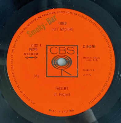 Soft Machine、Third、1970年UK-CBSオリジナル2LPs、Jazz Rock