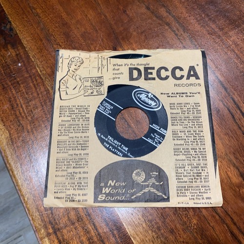 45 RECORD - THE PLATTERS - TWILIGHT TIME - 第 1/4 張圖片