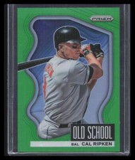 2022 Panini Prizm #OS-5 Cal Ripken Old School Lime Green Prizm #/125
