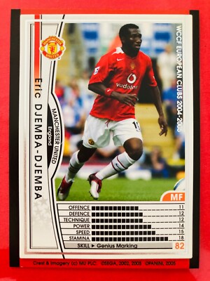 2004-05 Panini WCCF European Clubs Manchester United base card