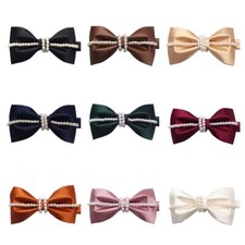 Men Elegant Beads Bow Tie Wedding Party Suit Tuxedo Shirt Business Formal Bowtie