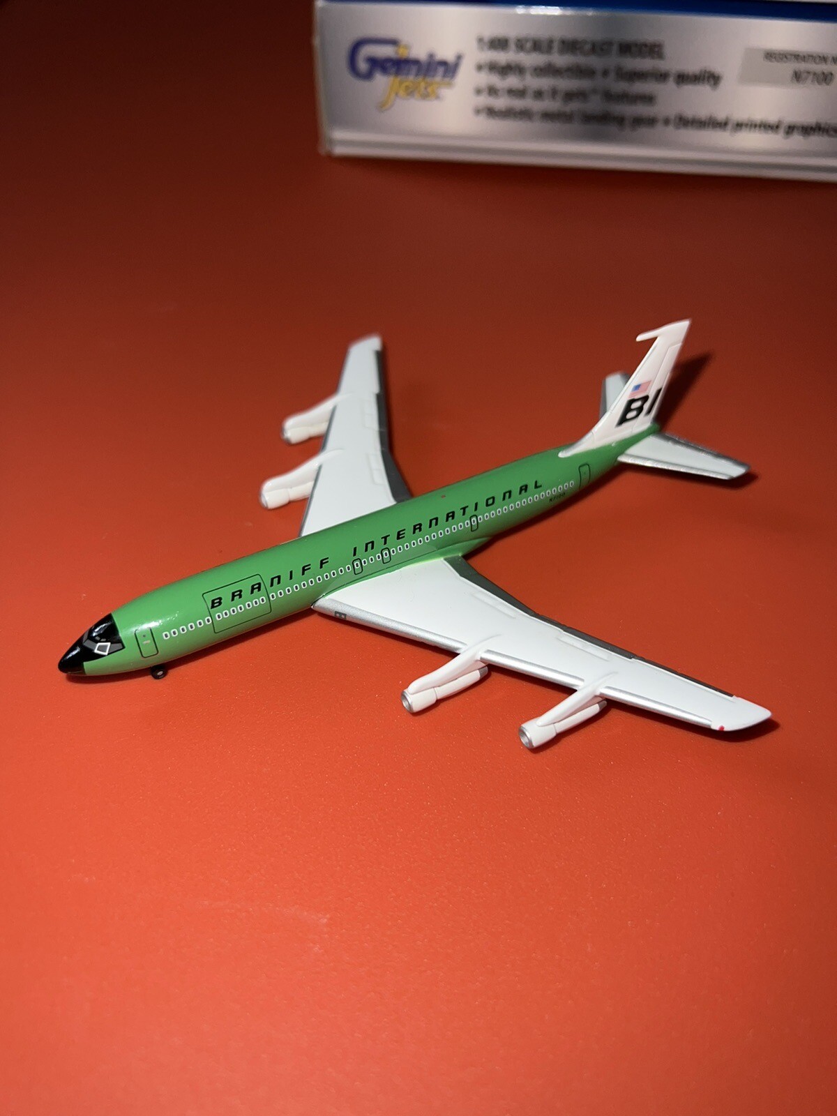 Braniff Boeing 707-327 (Green) Gemini Jets 1/400