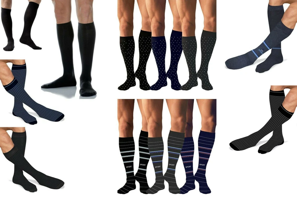 12 PAIA CALZINI DA UOMO LUNGHI COTONE VARI COLORI E FANTASIE A SCELTA - Immagine 2 di 4