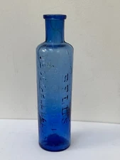 57715 Old Vintage Antique Glass Bottle Medicine Cure Bell's Vegetable Balsm