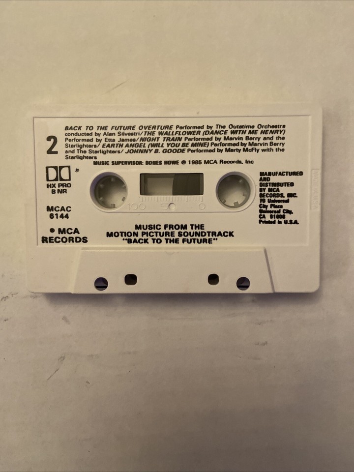 Back to the Future Movie Soundtrack (Cassette Tape, 1985, MCA) eBay
