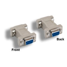  Lot10 DB9 Female to Female Adapter Straight Through 9Pin RS-232 Shielded Molde