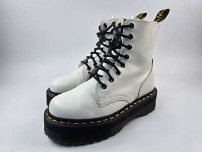 Dr Doc Martens Jadon Womens Size White Smooth Leather