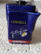 TEIERA COMPLETA " CAMOMILLA FILTROFIORE " BONOMELLI - CERAMICA. NUOVA !!