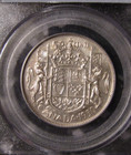 1950  CANADA  SILVER  50  CENTS...PCGS  GENUINE   CLEANED ...NO  DESIGN — photo 3
