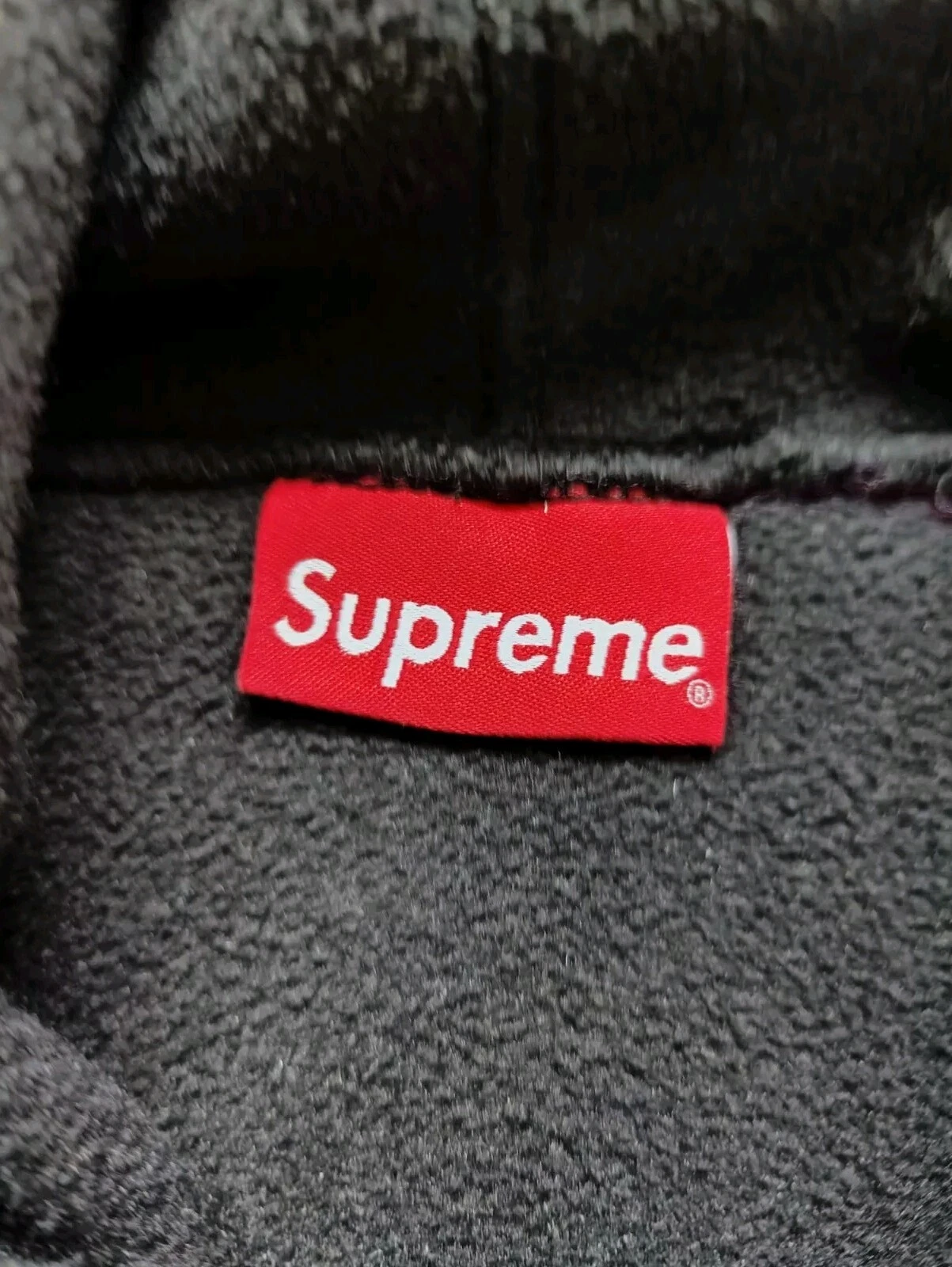 Felpa con cappuccio Supreme Polartec ricamata Spellout Fleece XL nera rara inverno outdoor