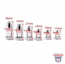 Male Stainless Steel Urethral Dilator Through-hole Urethral Sound Penis Plug NEW