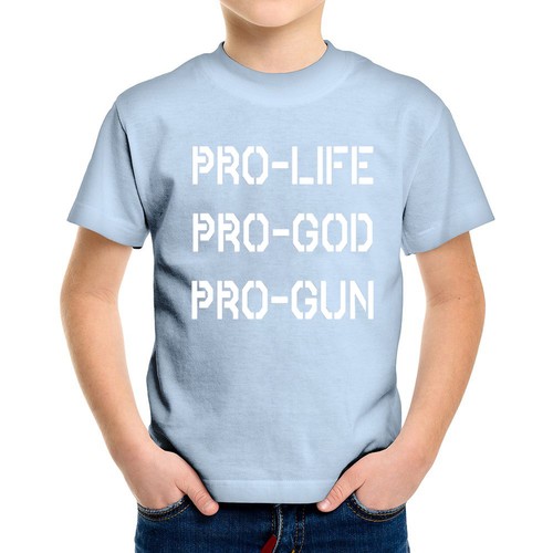 PRO-LIFE PRO-GOD PRO-GUN Kids Youth T Shirt Life Matters Pro Usa Graphic Tee - Picture 10 of 13