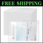 100 Lightweight A4 Clear Document Envelopes - Snap Button Closure for Security