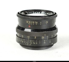 Lens Zeiss Black Paint Biotar 2/5,8cm 58mm Red T For Pentax M42