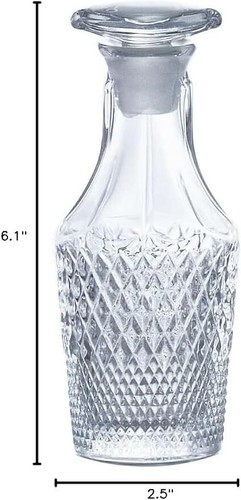 ADERIA TABLE JEWELR Soy Sauce Jug Container 160ml Crystal Glass F-75119 - Picture 4 of 8